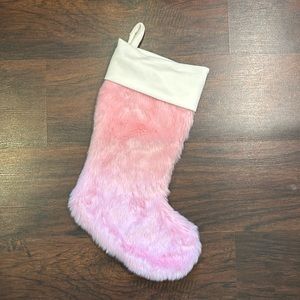 Pink Faux Fur Stocking